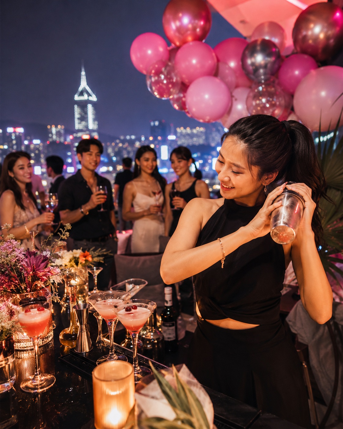 Birthday cocktail party in Hong Kong